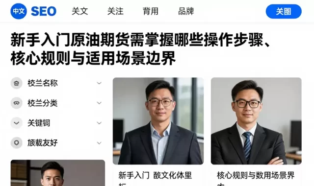 新手入门原油期货需掌握哪些操作步骤、核心规则与适用场景边界