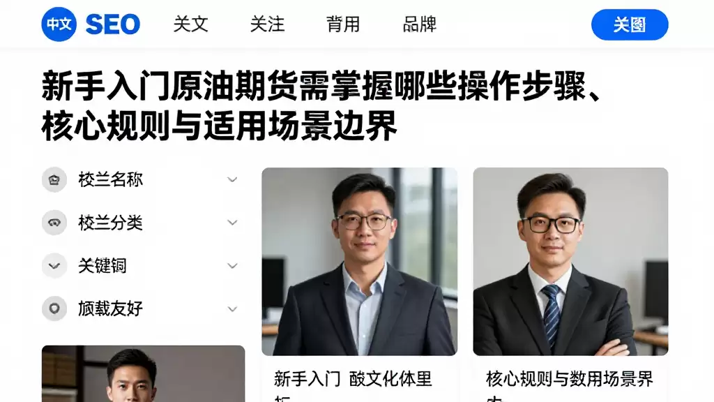 新手入门原油期货需掌握哪些操作步骤、核心规则与适用场景边界