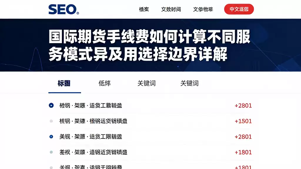 国际期货手续费如何计算不同服务模式差异及适用选择边界详解
