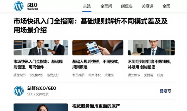 市场快讯入门全指南：基础规则解析不同模式差异及适用场景介绍