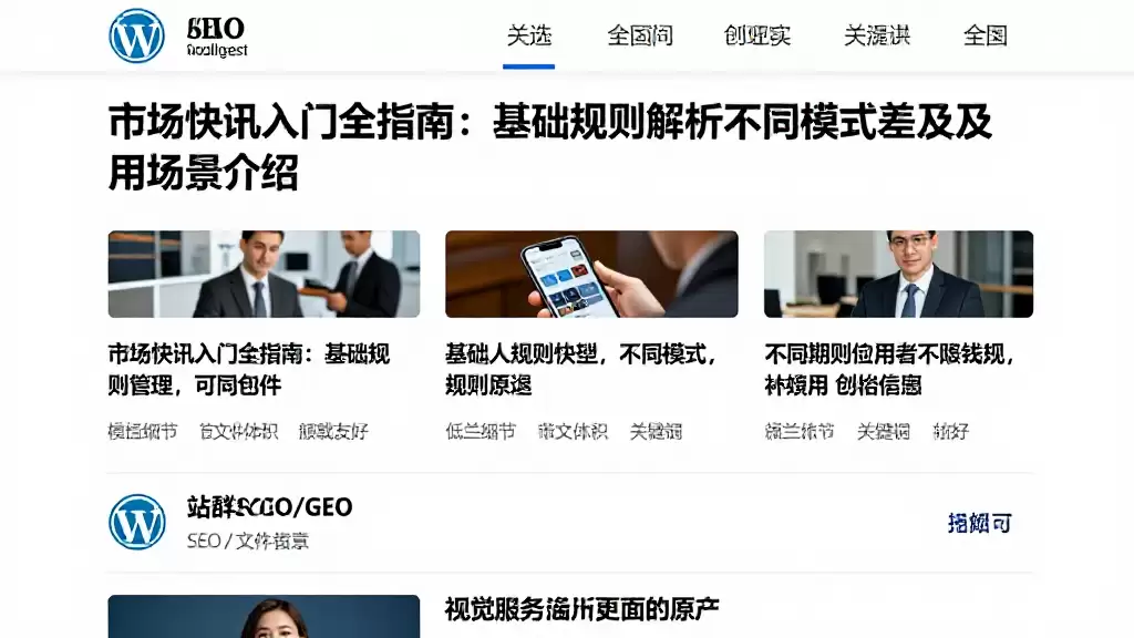 市场快讯入门全指南：基础规则解析不同模式差异及适用场景介绍