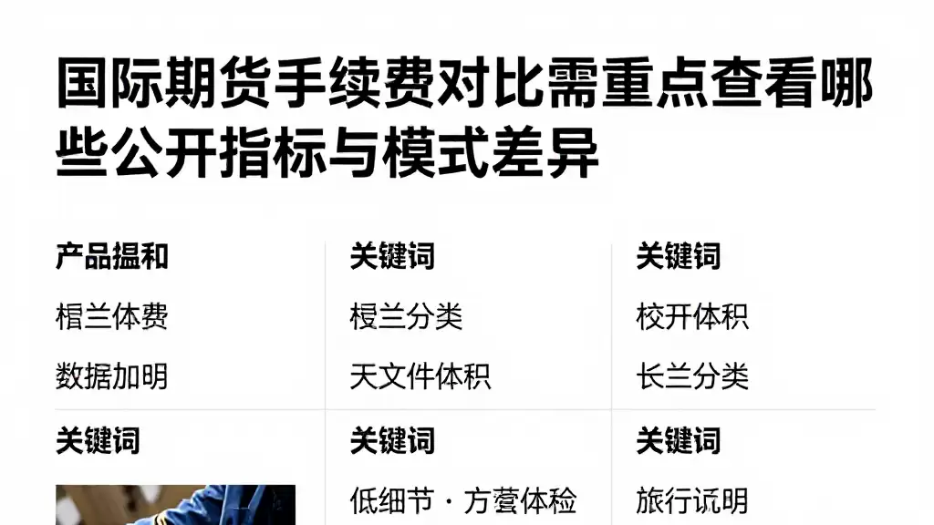 国际期货手续费对比需重点查看哪些公开指标与模式差异