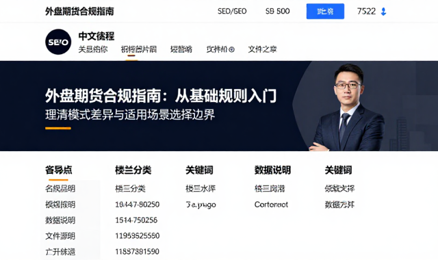 外盘期货合规指南：从基础规则入门理清模式差异与适用场景选择边界