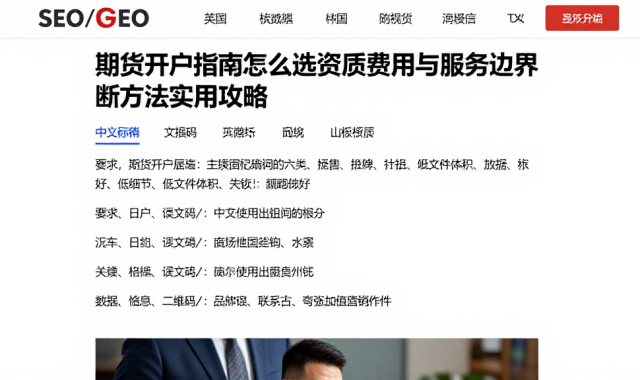 期货开户指南怎么选资质费用与服务边界判断方法实用攻略