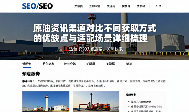 原油资讯渠道对比不同获取方式的优缺点与适配场景详细梳理
