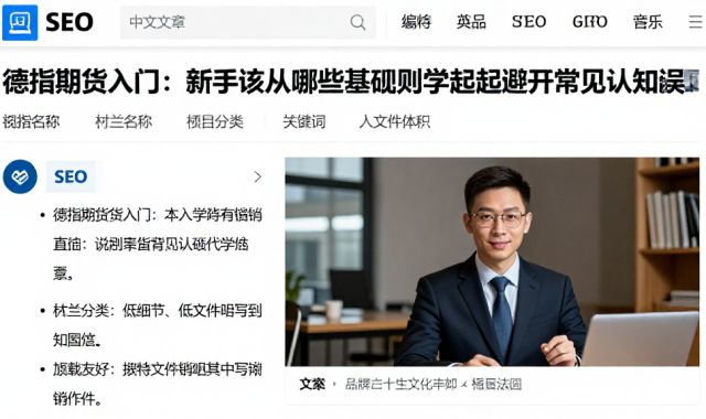 德指期货入门：新手该从哪些基础规则学起避开常见认知误区