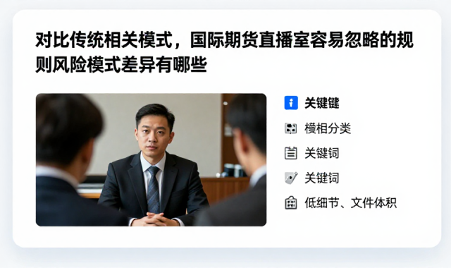 对比传统相关模式，国际期货直播室容易忽略的规则风险模式差异有哪些