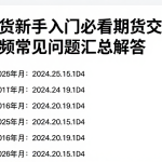 国际期货新手入门必看期货交易指南相关高频常见问题汇总解答