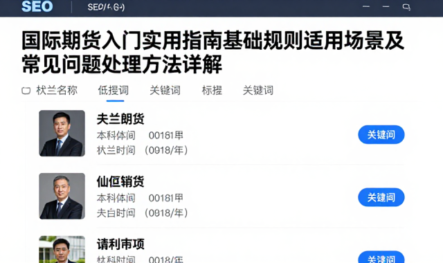 国际期货入门实用指南基础规则适用场景及常见问题处理方法详解