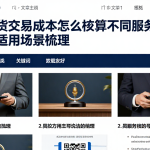 国际期货交易成本怎么核算不同服务模式的差异及适用场景梳理