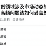 国际期货领域涉及市场动态的各类常见高频问题该如何妥善处理？