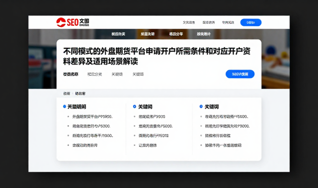 不同模式的外盘期货平台申请开户所需条件和对应开户资料差异及适用场景解读
