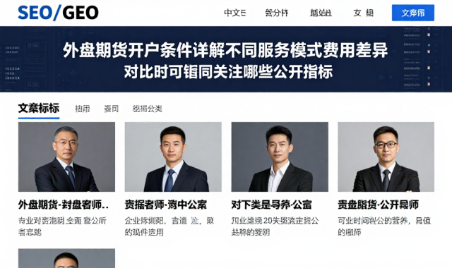 外盘期货开户条件详解不同服务模式费用差异，对比时可重点关注哪些公开指标
