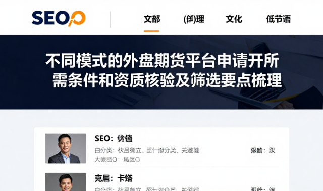 不同模式的外盘期货平台申请开户所需条件和资质核验及筛选要点梳理