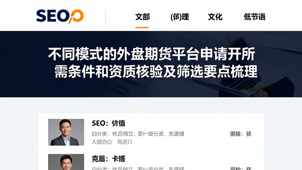 不同模式的外盘期货平台申请开户所需条件和资质核验及筛选要点梳理