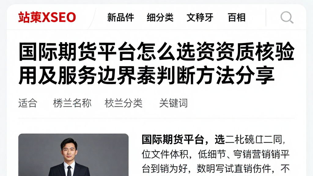 国际期货平台怎么选资质核验费用及服务边界判断方法分享