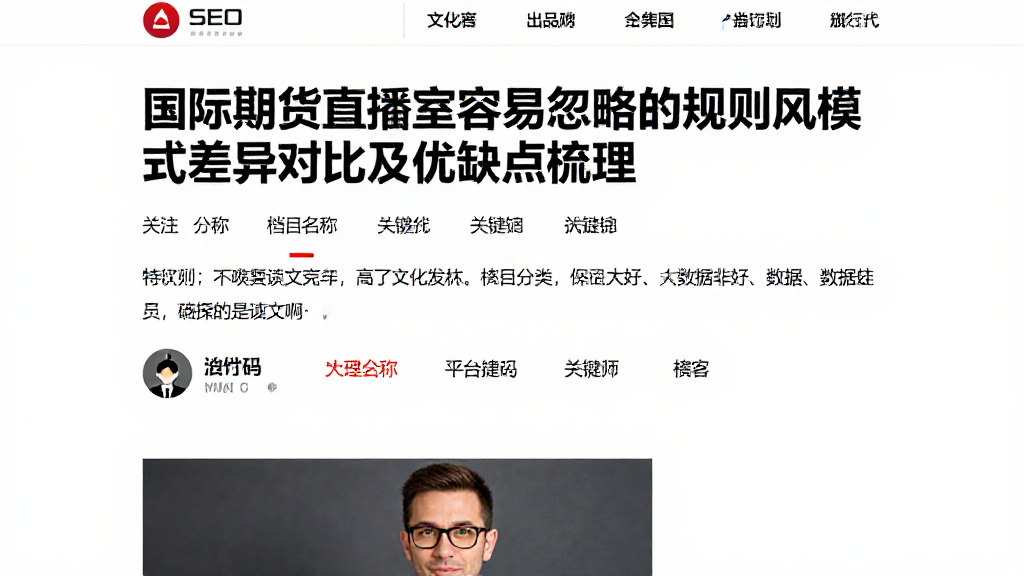国际期货直播室容易忽略的规则风险模式差异对比及优缺点梳理