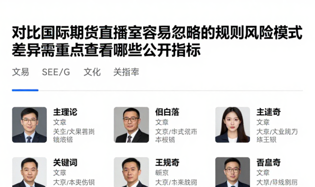 对比国际期货直播室容易忽略的规则风险模式差异需重点查看哪些公开指标
