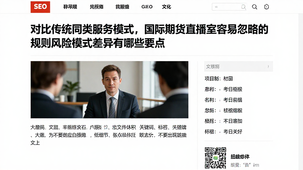 对比传统同类服务模式，国际期货直播室容易忽略的规则风险模式差异有哪些要点