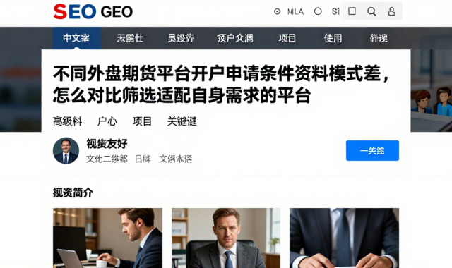 不同外盘期货平台开户申请条件资料模式差，怎么对比筛选适配自身需求的平台