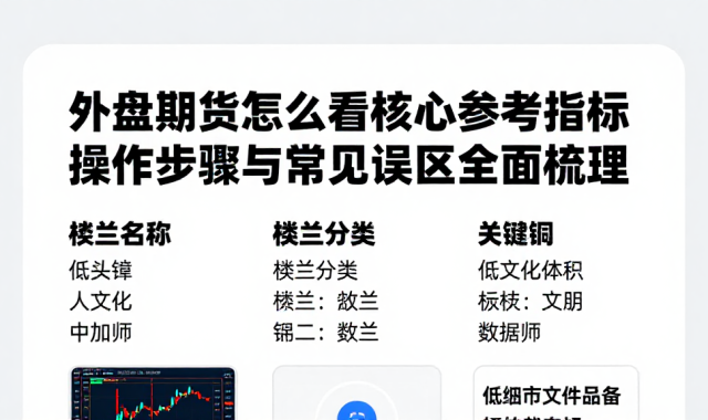 外盘期货怎么看核心参考指标操作步骤与常见误区全面梳理