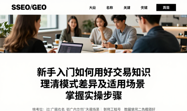 新手入门如何用好交易知识理清模式差异及适用场景掌握实操步骤