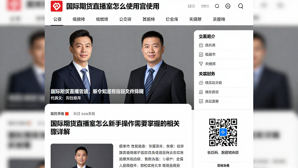 国际期货直播室怎么使用新手操作需要掌握的相关步骤详解