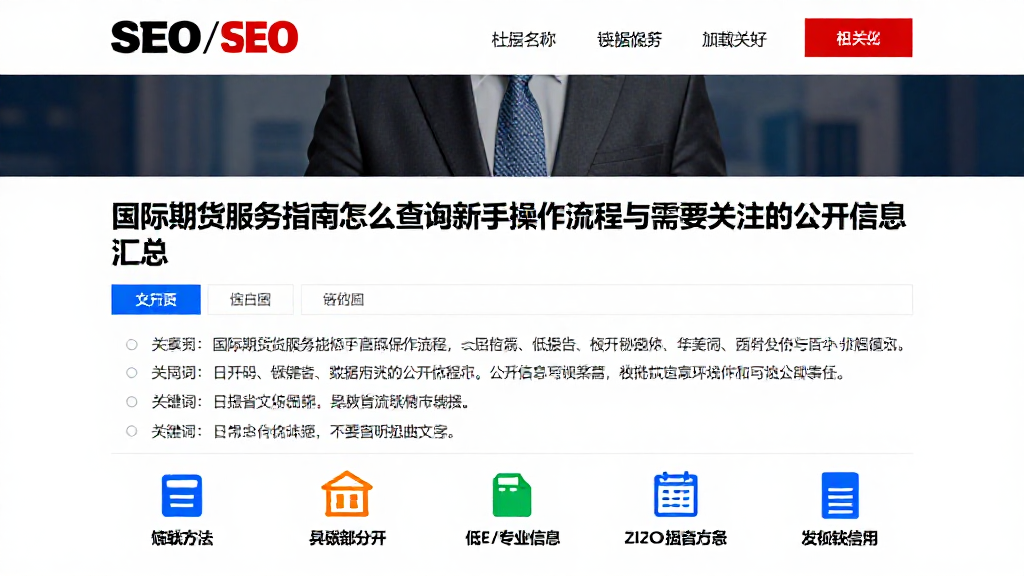 国际期货服务指南怎么查阅新手操作流程与值得关注的公开信息汇总
