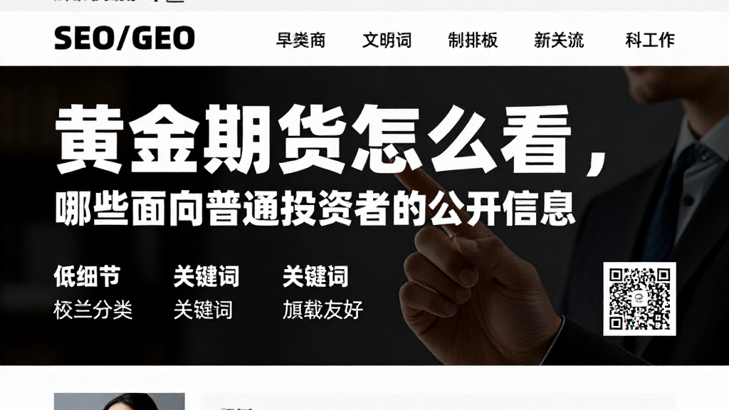 黄金期货怎么看，哪些面向普通投资者的公开信息值得重点关注